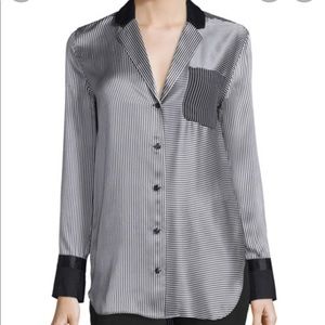 Rag & Bone Silk Striped Blouse